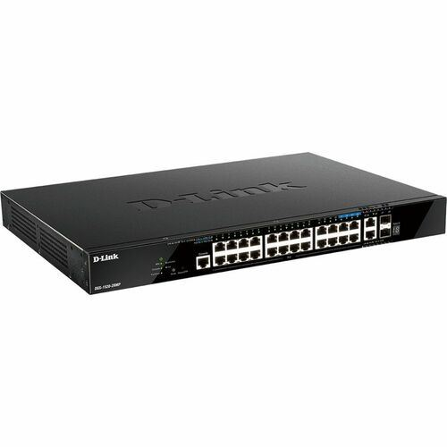D-Link DGS-1520-28MP/E netwerk-switch Managed L3 Gigabit Ethernet (10/100/1000) Power over Ethernet (PoE) 1U Zwart