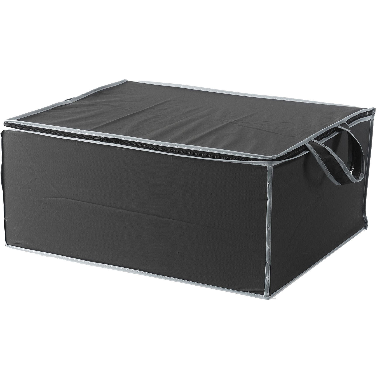 Compactor Szövet tárolódoboz 2 paplanhoz 55 x 45 x 25 cm - fekete (RAN6273)