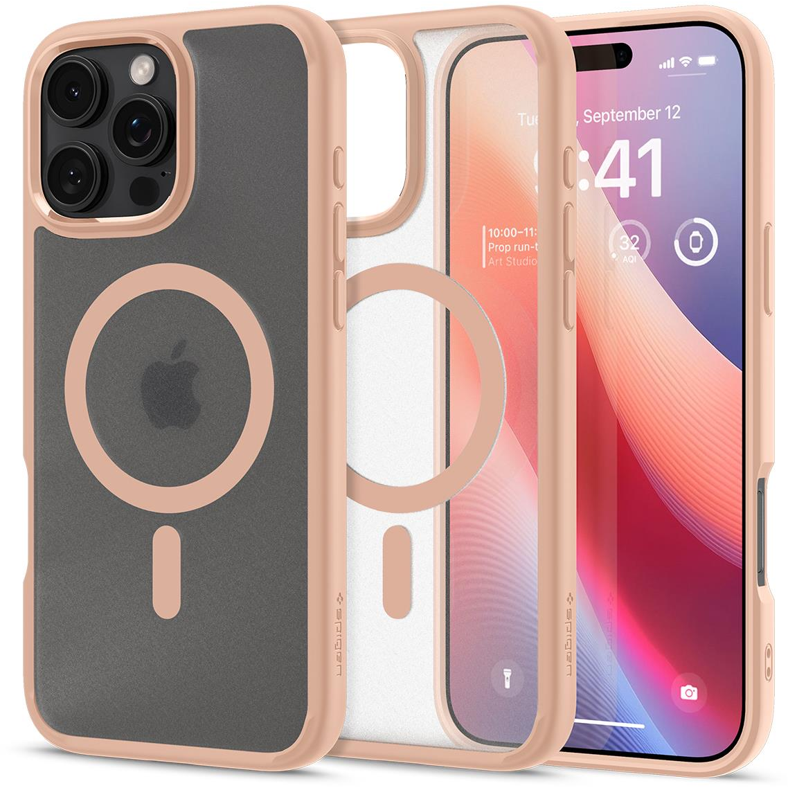 Spigen Ultra Hybrid MagSafe Frost Rose Titanium iPhone 6.9