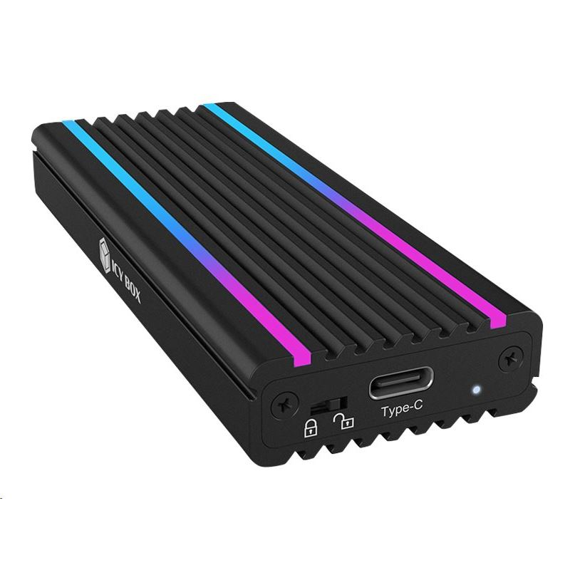 ICY BOX IB-1824ML-C31 Külső SSD ház Fekete M.2 (IB-1824ML-C31)