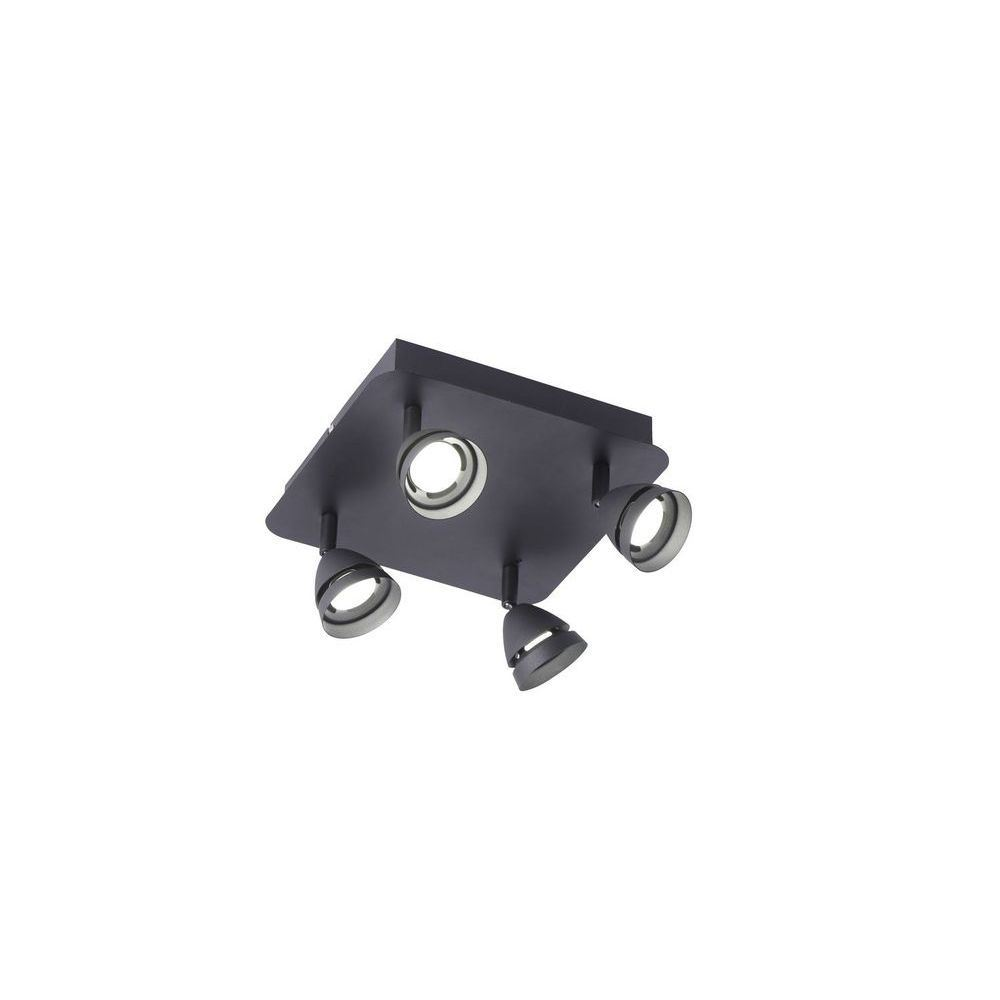 Trio 850010432 Gemini spot 4-es mennyezeti lámpa fekete (Trio-850010432)