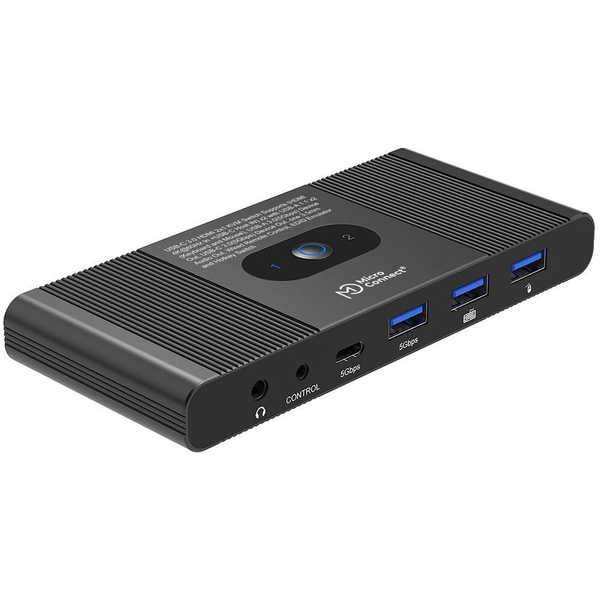 Microconnect HDMI & USB-C KVM Switch 2-Port switch per keyboard-video-mouse (kvm)
