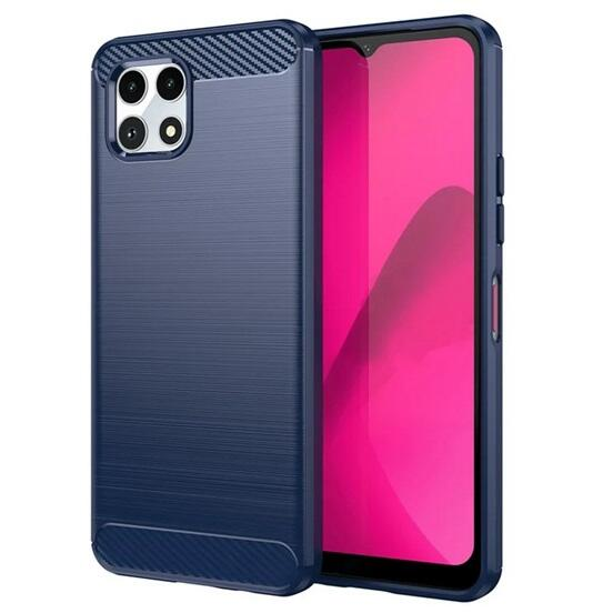 Gigapack T Phone 2 5G karbon mintás tok sötétkék (GP-158652) (GP-158652)