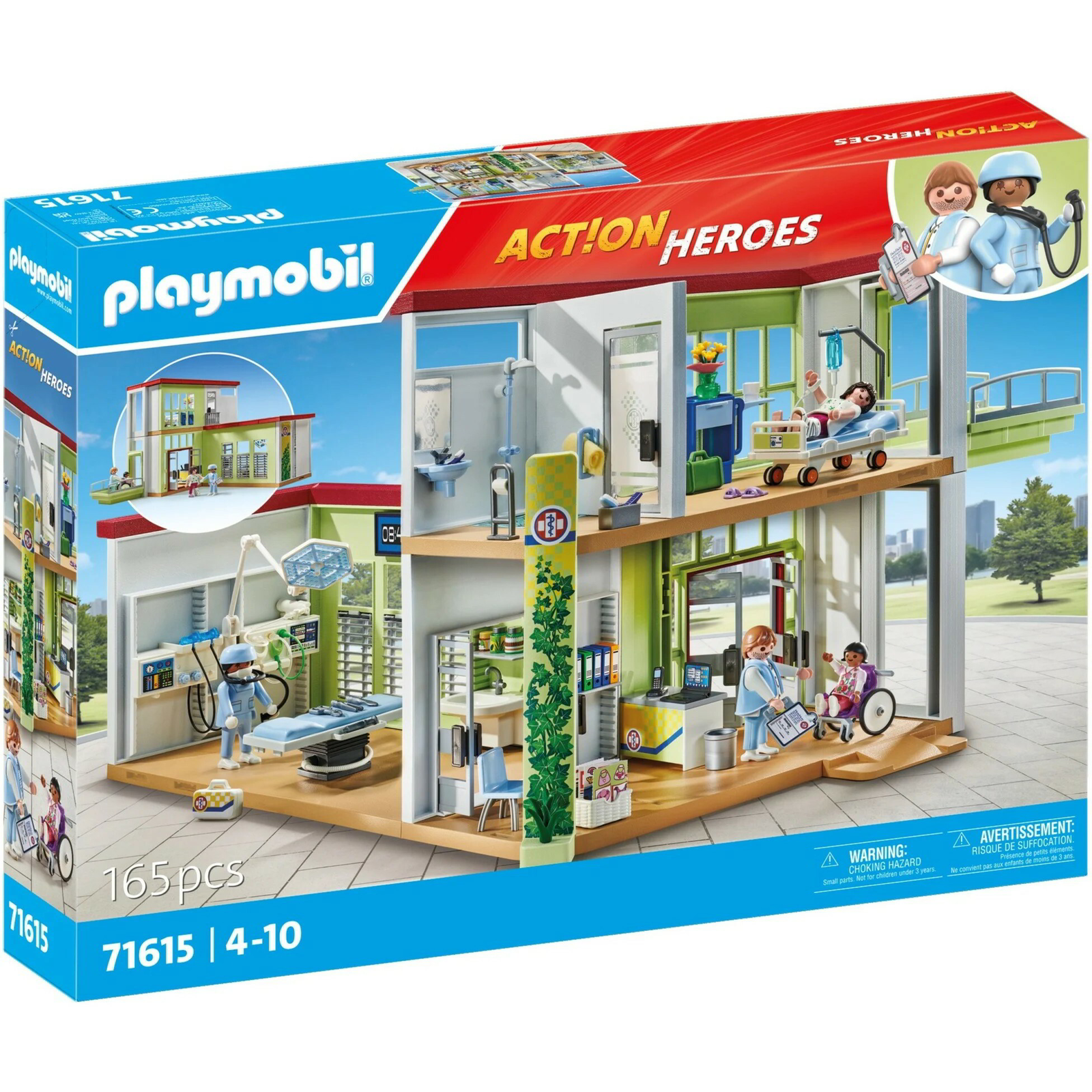 Playmobil 71615 Action Heroes - Modern Kórház Építőjáték (71615)