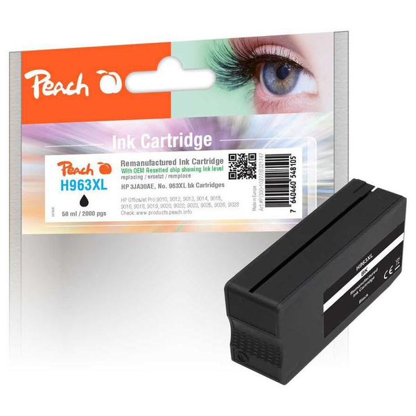 Peach PI300-1027 inktcartridge 1 stuk(s) Compatibel Hoog (XL) rendement Zwart