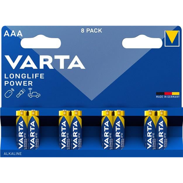 Varta 1x8 High Energy AAA LR 03 Batteria monouso Mini Stilo AAA Alcalino