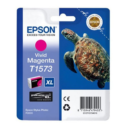 Epson Turtle T1573 inktcartridge 1 stuk(s) Origineel Hoog (XL) rendement Helder magenta