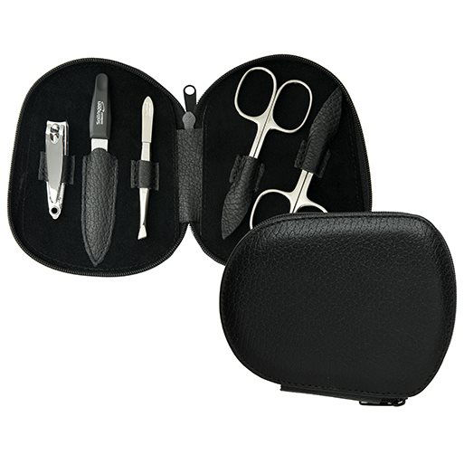 Premium Line Férfi manikűr szett PL 112 Fekete Made in Solingen (4011215999009)