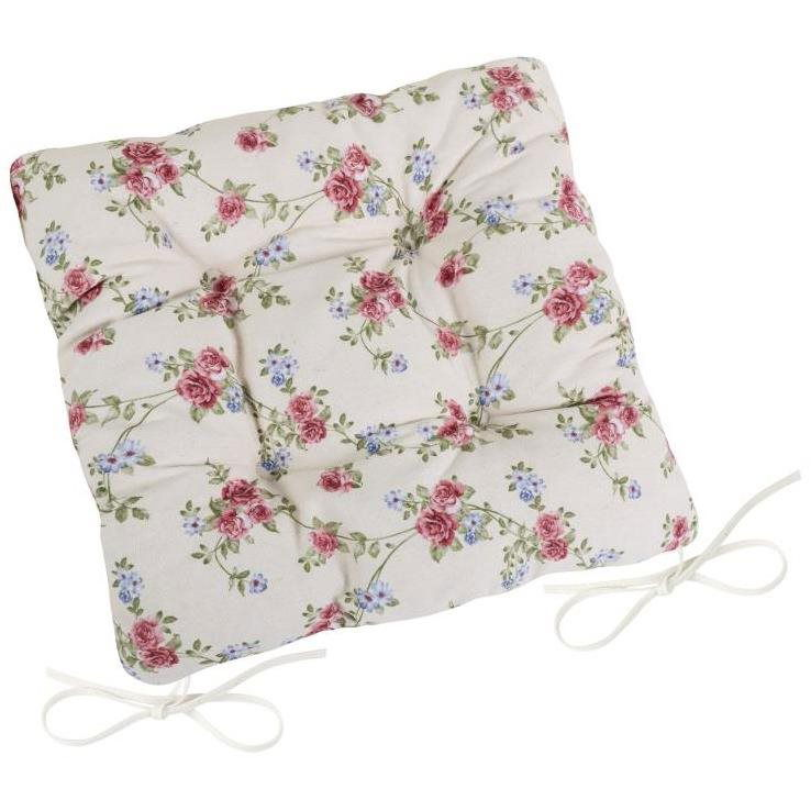 BELLATEX Seat cushion DITA 41/404 - quilted, 40 × 40, rose (9489)