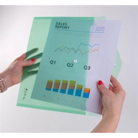 Victoria patentos irattartó tasak A4 zöld (IDITA4Z) (IDITA4Z)