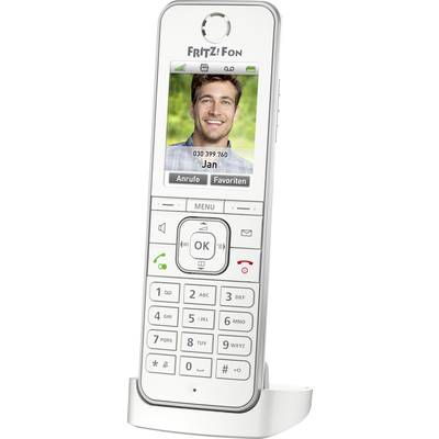 FRITZ!Fon C6 DECT telefon Identifikace volajícího Bílá