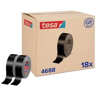 Tesa band 4688 Standard (04688-00000-00) Szövet ragasztószalag Fekete (H x Sz) 50 m x 50 mm 18 db (04688-00000-00)