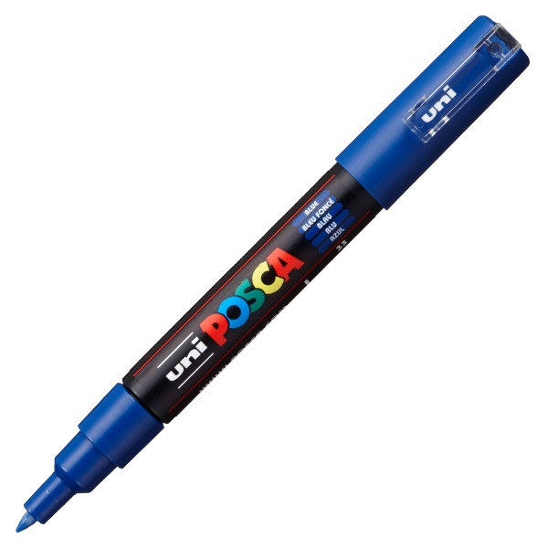 Rotulador No Permanente Pc-1m Punta Conica 0,7mm Azul Uni-ba