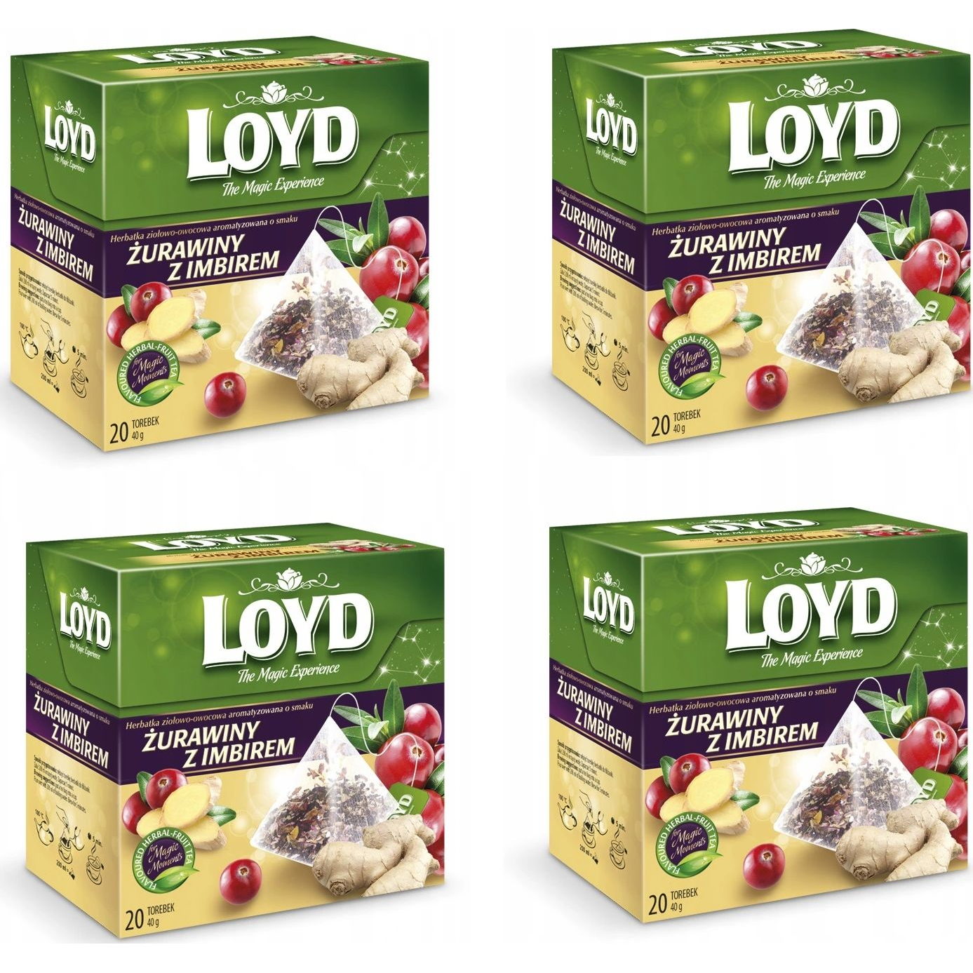 Loyd Tea Gyömbér-Vörösáfonya 20x2g (3102969)