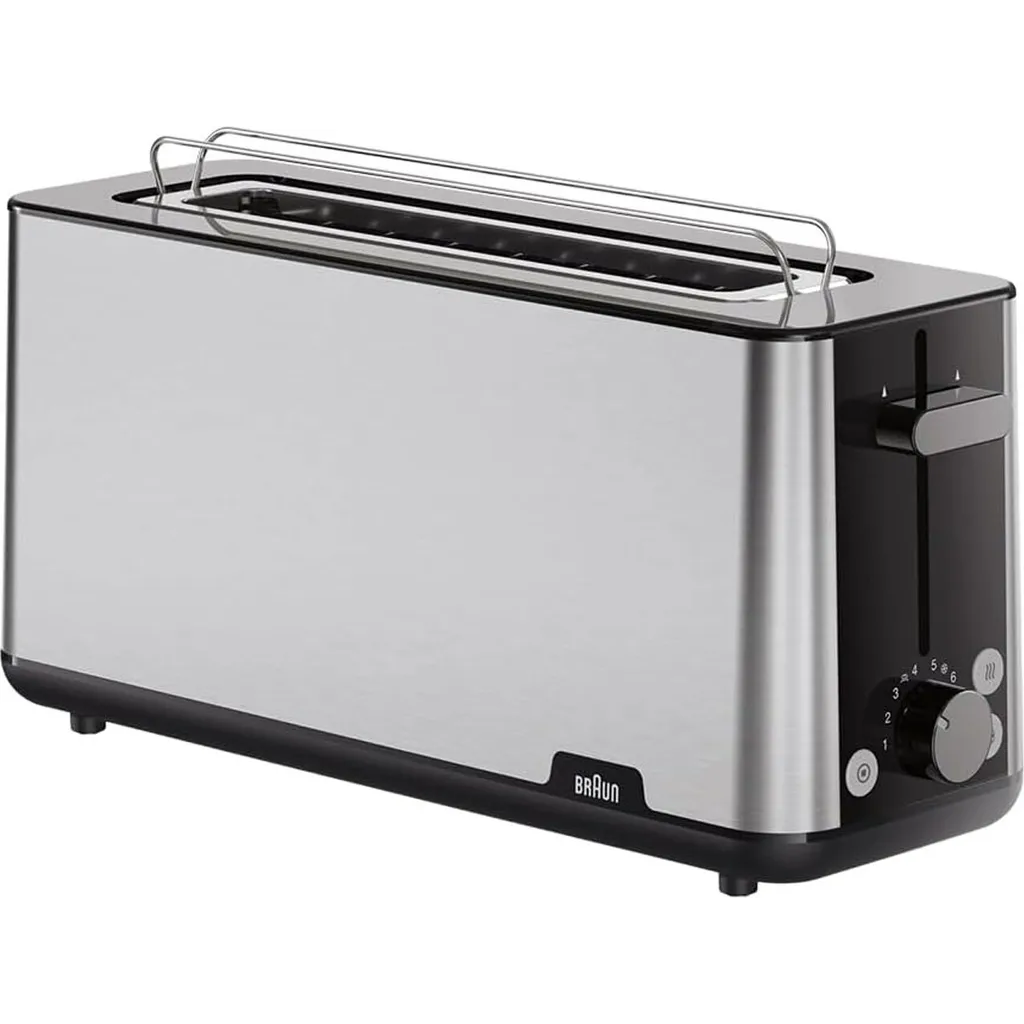 Braun HT 1610BK 2 szeletes kenyérpirító 1030W - Inox/Fekete (0X23010043)