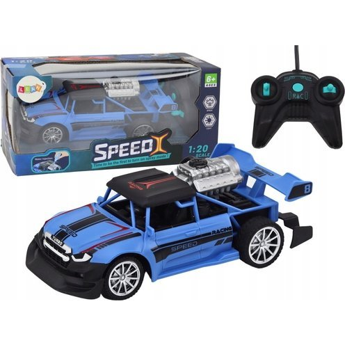 RC Távirányítós Autó 1_20 Füst Effekt Fények Kék