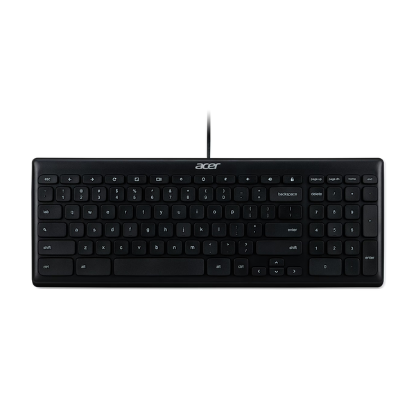 Acer USB Wired Keyboard tastatur Hjemme/kontor QWERTY US International Sort