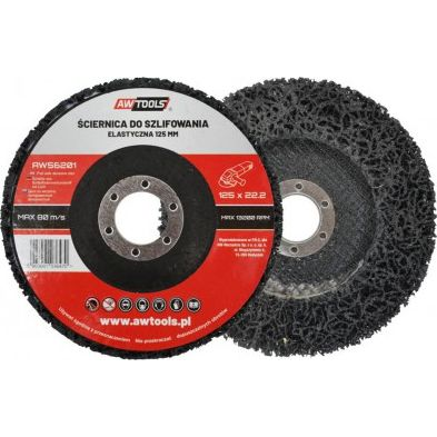  AWTools tarcza szlifierska włóknina czyszcząca 125x22,22mm (AW56201)