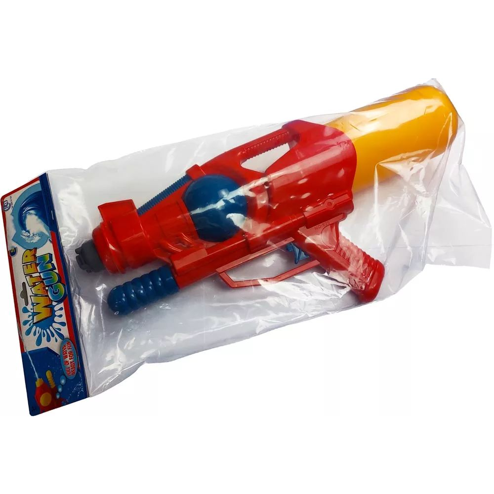 Tartályos műanyag vízipisztoly pumpával 45 cm - Piros/Sárga (GJ1813)