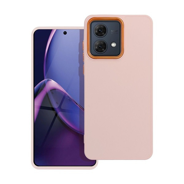 Frame Motorola G84 közepesen ütésálló tok kameravédő kerettel, rózsaszín (5903396265303)