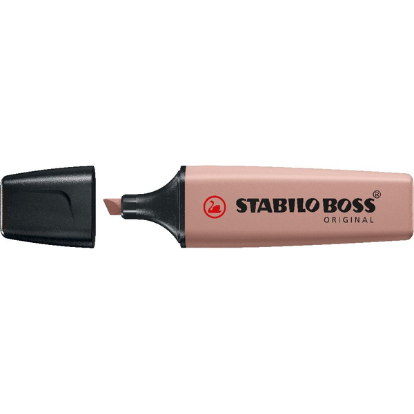 STABILO BOSS ORIGINAL NatureColors speedmarker 1 stk Mejselspids Brun