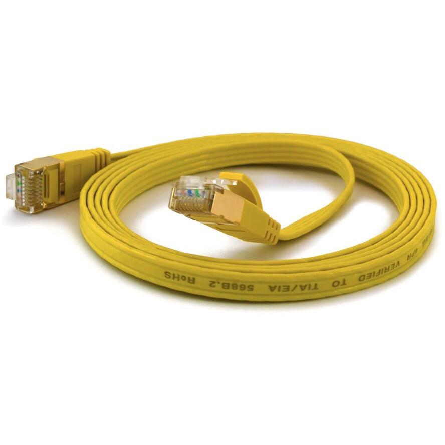 Wantec FTP CAT6a Patch kábel 0.1m - Sárga (7057)