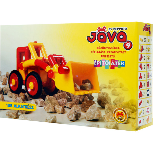 Jáva by Peppino 9 Műanyag markoló építőjáték készlet