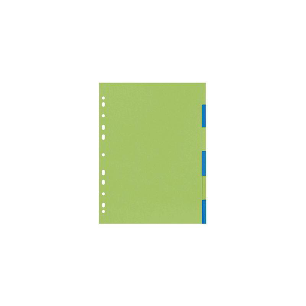 Herlitz Register 6tlg  A4 farbl. sortiert GREENline