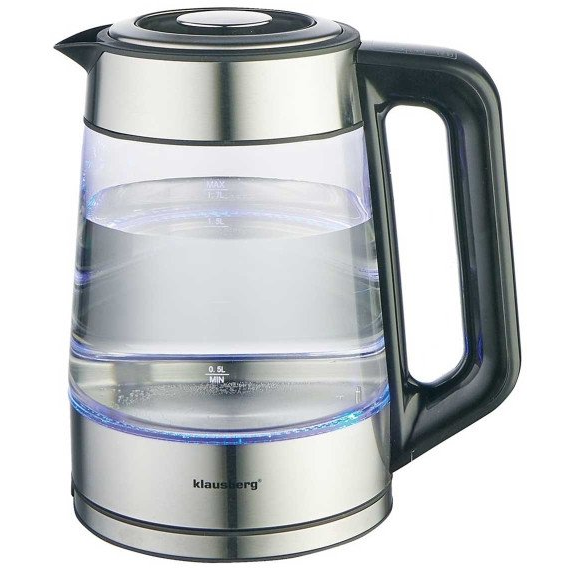 Klausberg KB-7888 Elektromos Vízforraló 1,7L RGB LED Hőmérséklet-szabályozás