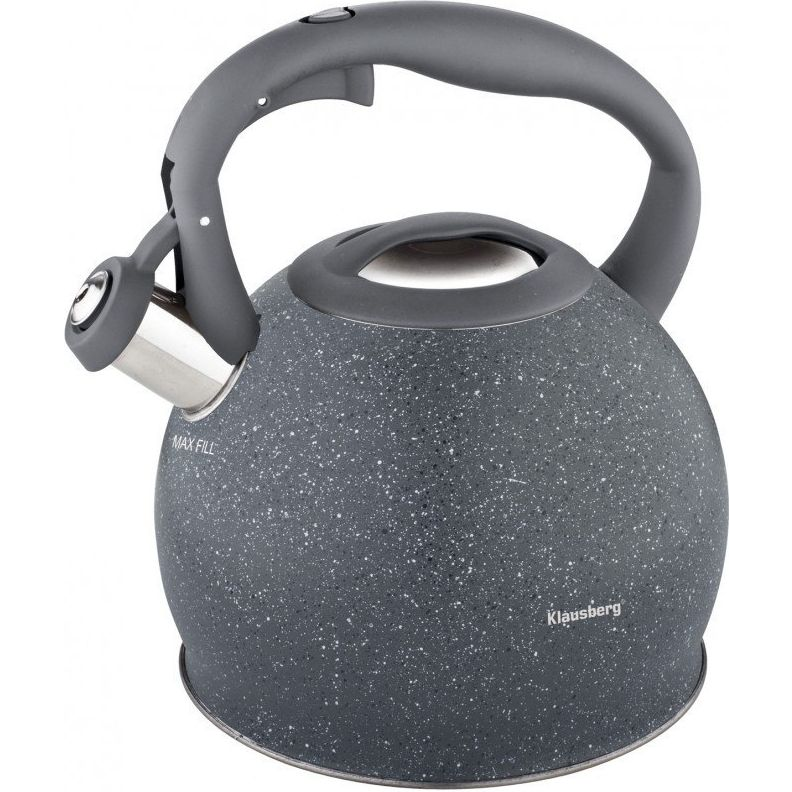 Klausberg KB-7267 Teáskanna, Sípszóval, Fekete Matt, 3.0L (KB-7267)