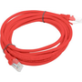 Patchcord Lanberg UTP kat.5e 10 m červený