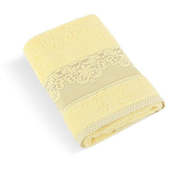 Bellatex s.r.o. frottír törölköző - Orchidea, 500g, 77/002, sárga, 70 × 140 cm (7998)