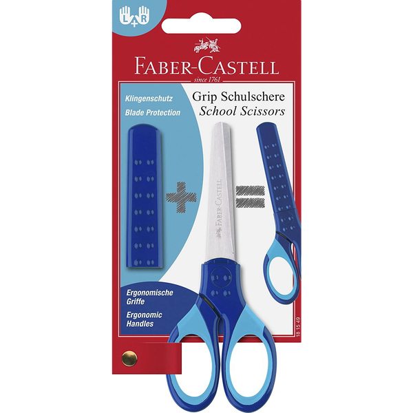FABER-CASTELL Schulschere Grip blau BK