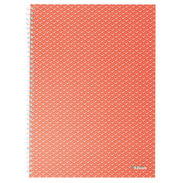 Esselte Colour'Breeze spirálfüzet kockás, A4, korallszínű (628478) (Esselte628478)