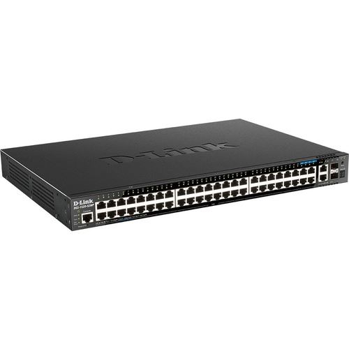 D-Link DGS-1520-52MP Administreret L3 Gigabit Ethernet (10/100/1000) Strøm over Ethernet (PoE) 1U Sort