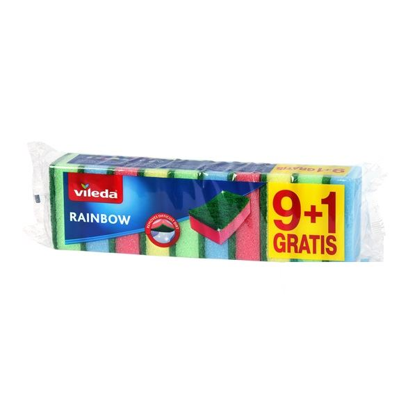 Vileda F2529A Rainbow mosogatószivacs 9+1 db-os (F2529A)