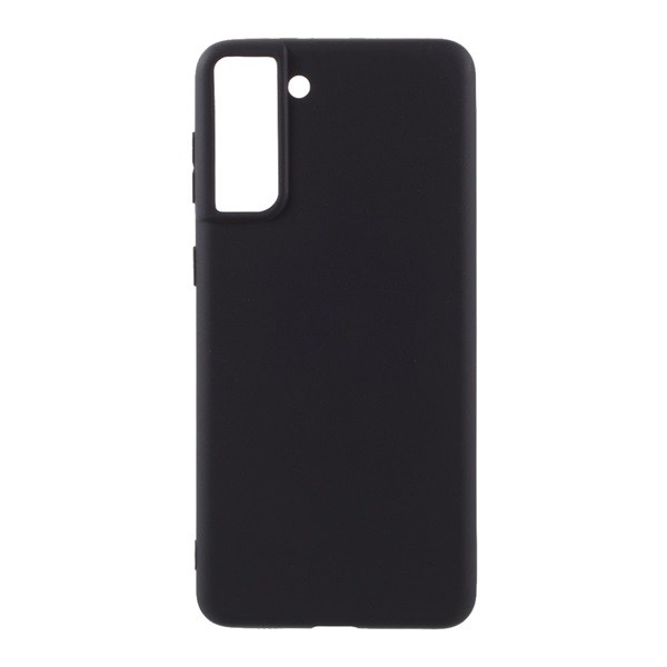 Szilikon telefonvédő (matt) FEKETE [Samsung Galaxy S21 (SM-G991) 5G] (5996591038391)