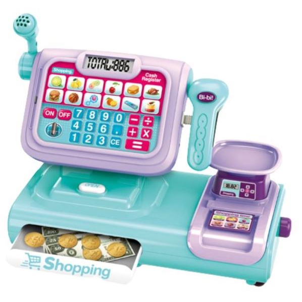 Manyuk Toys Érintőképernyős pénztárgép kiegészítőkkel és hanggal (CF8543) (CF8543)