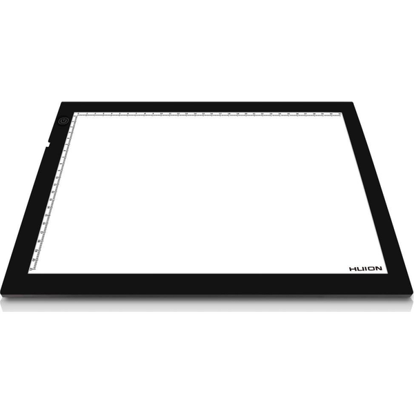 LED светеща подложка за рисуване HUION LED light pad L4S, USB, Черен