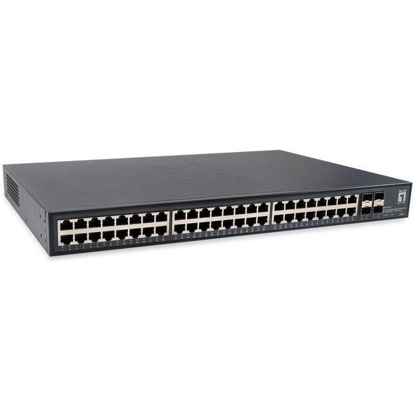LevelOne GTU-5211 netværksswitch Ikke administreret Gigabit Ethernet (10/100/1000) Sort