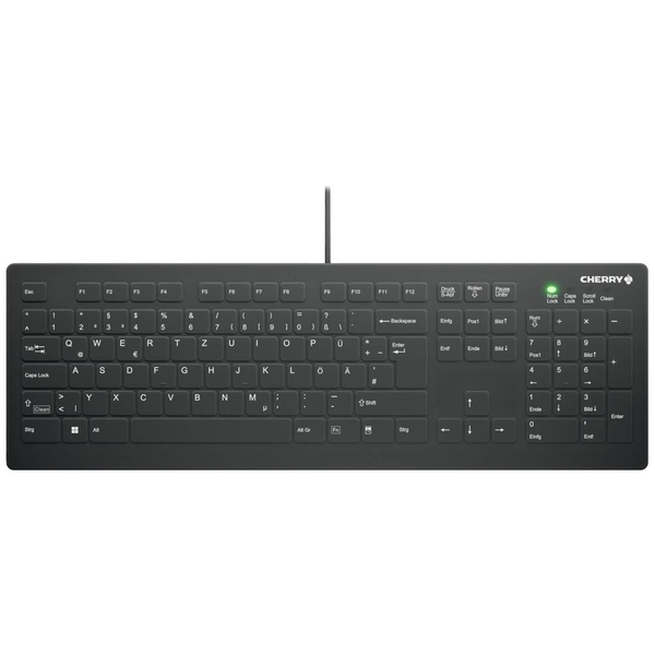 CHERRY AK-C8112 tastatur Medicinsk USB QWERTZ Tysk Sort