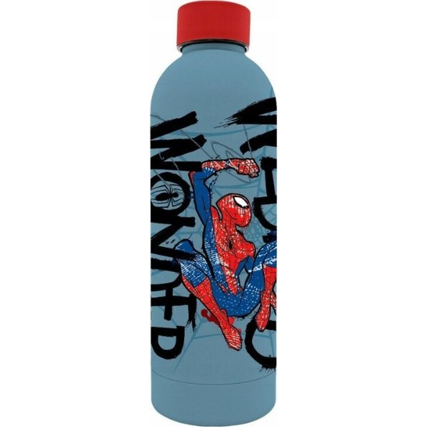 Botella Cantimplora Acero Inoxidable Spiderman Impresión 3d 500 Ml
