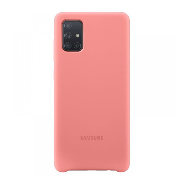 SAMSUNG szilikon telefonvédő RÓZSASZÍN [Samsung Galaxy A71 (SM-A715F)]