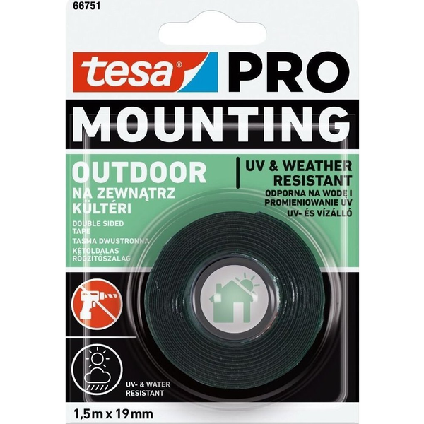 TESA Montážní páska PRO Mounting pro venkovní použití 19 mm x 1,5 m