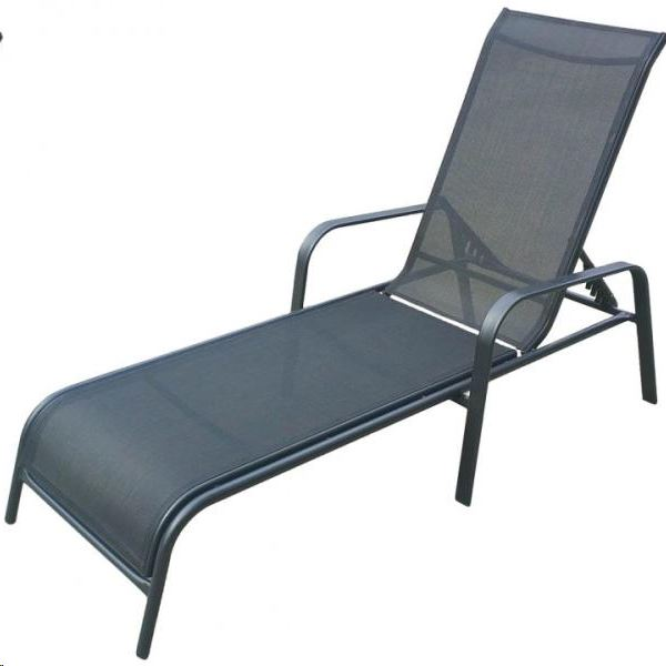 Sezlong cu spatar reglabil Fieldmann, 161 x 64 x 48/100 cm