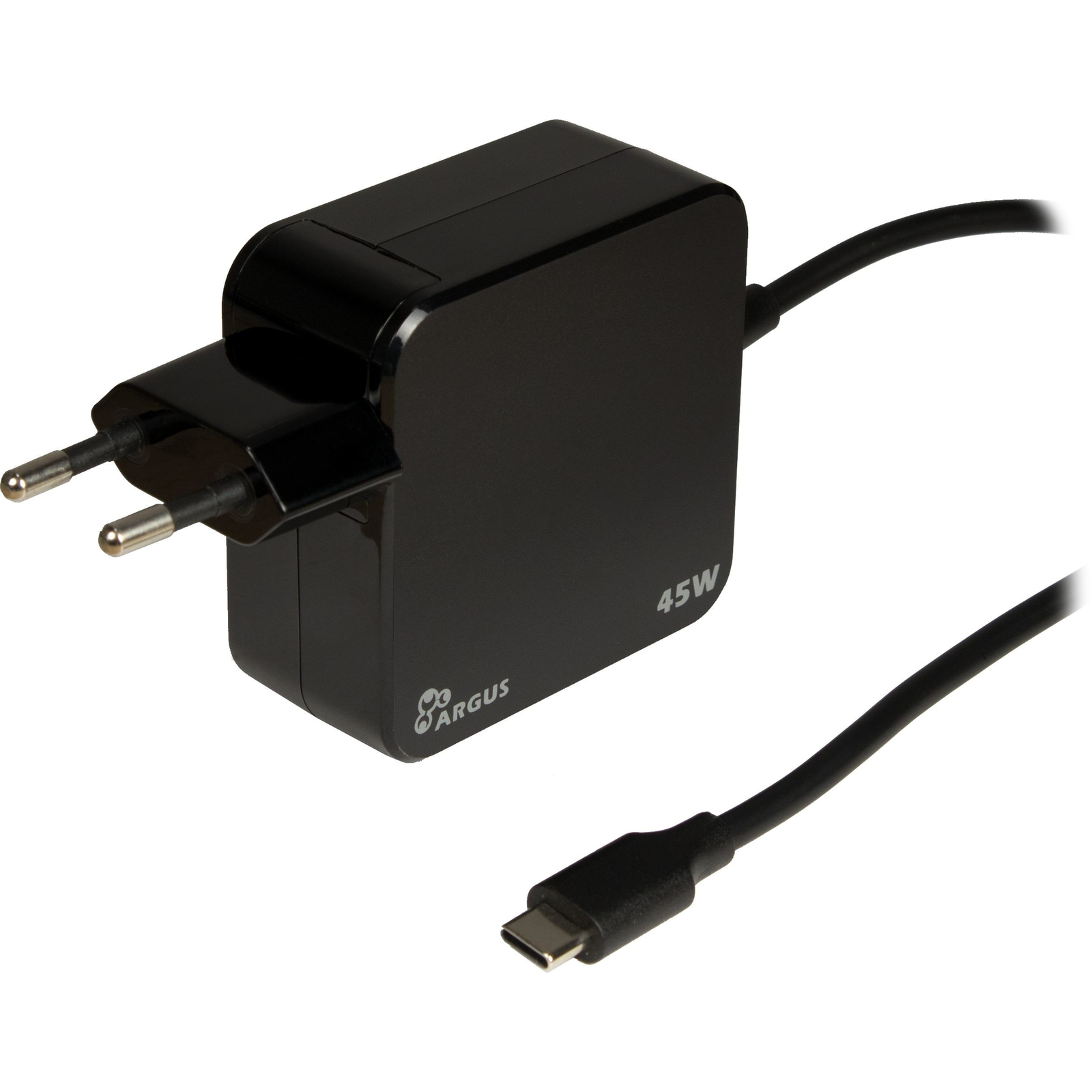 Inter-Tech PD-2045 USB-C Hálózati töltő - Fekete (45W) (88882221)