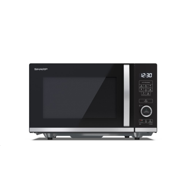 Sharp YC-QS204AE-B forno a microonde Superficie piana Solo microonde 20 L 800 W Nero, Acciaio inox