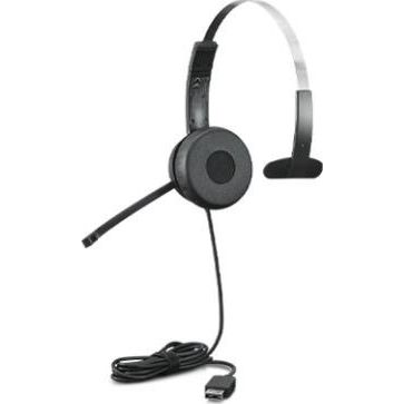 Lenovo 100 Mono Headset Ledningsført Kontor/Callcenter USB Type-A Sort