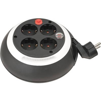 Enrollacables Comfort-line Cl-s 4 Tomas Ip20 H05vv-f3g1,5 Con Cable De 3 M (blanco) Brennenstuhl 1109220