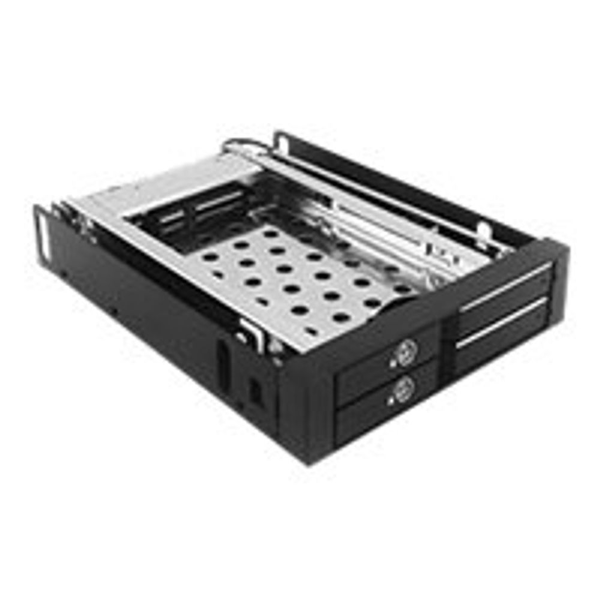 ICY BOX IB-2227StS 8,89 cm (3.5") Opbevaring drev bakke Sort
